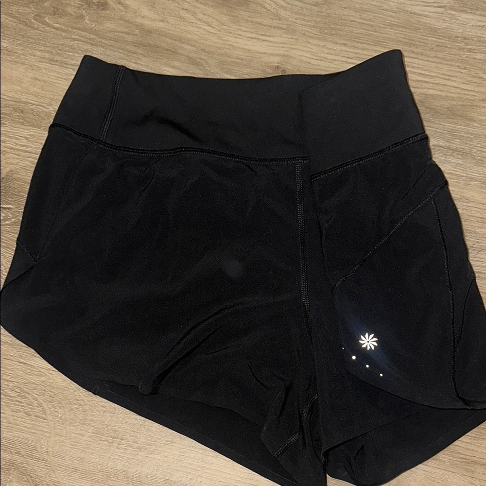 Athleta Black Run With It 3.5” Women's Athletic Shorts